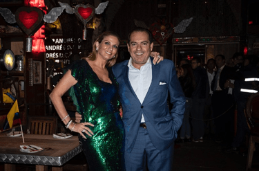 Liany Certain y Juan Carlos Gaviria Trujillo, hermano del ex presidente César Gaviria, en la misma fiesta de Iván Duque con el Ñeñe Hernández.