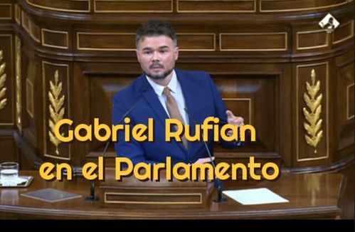 Rufian analiza al partido de la moción de censura con datos públicos