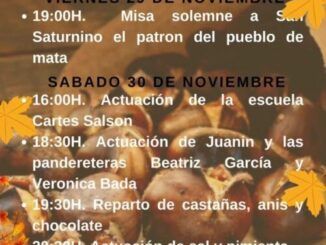Sábado 30 de noviembre, 18.30 Juan Ibañez, Beatriz García y Verónica Bada en Mata