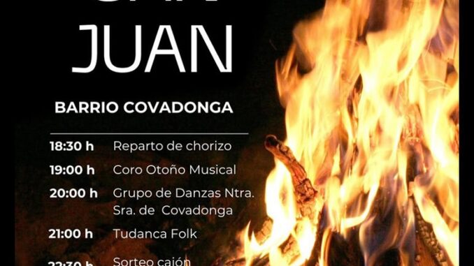 Lunes 23 de junio Hoguera de San Juan en el Barrio Covadonga, Torrelavega.