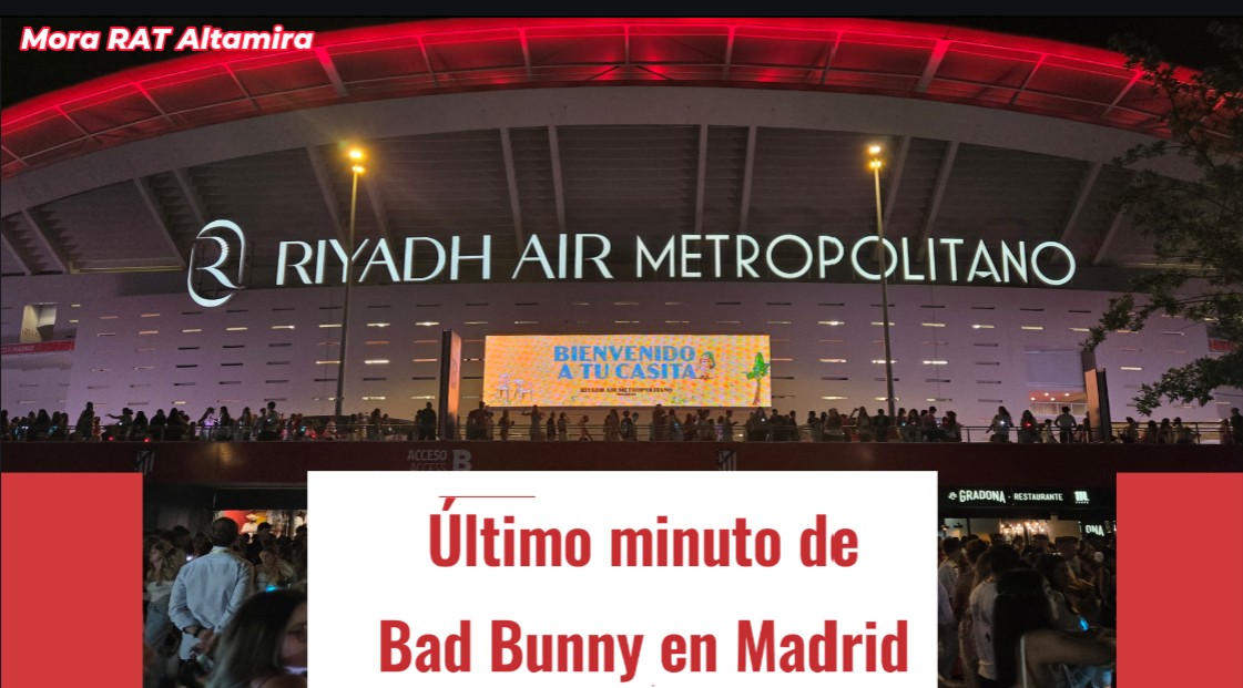 Último minuto de Bad Bunny en Madrid Último minuto de Bad Bunny en Madrid